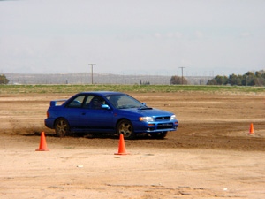 rallyschool An AWD Subaru at the CRS Rally School